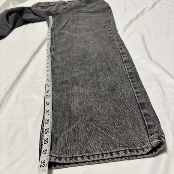 Good American Womens 12/31 Jeans 90's Black‎ Light Wash High-Rise Straight Leg - Picture 5 of 7